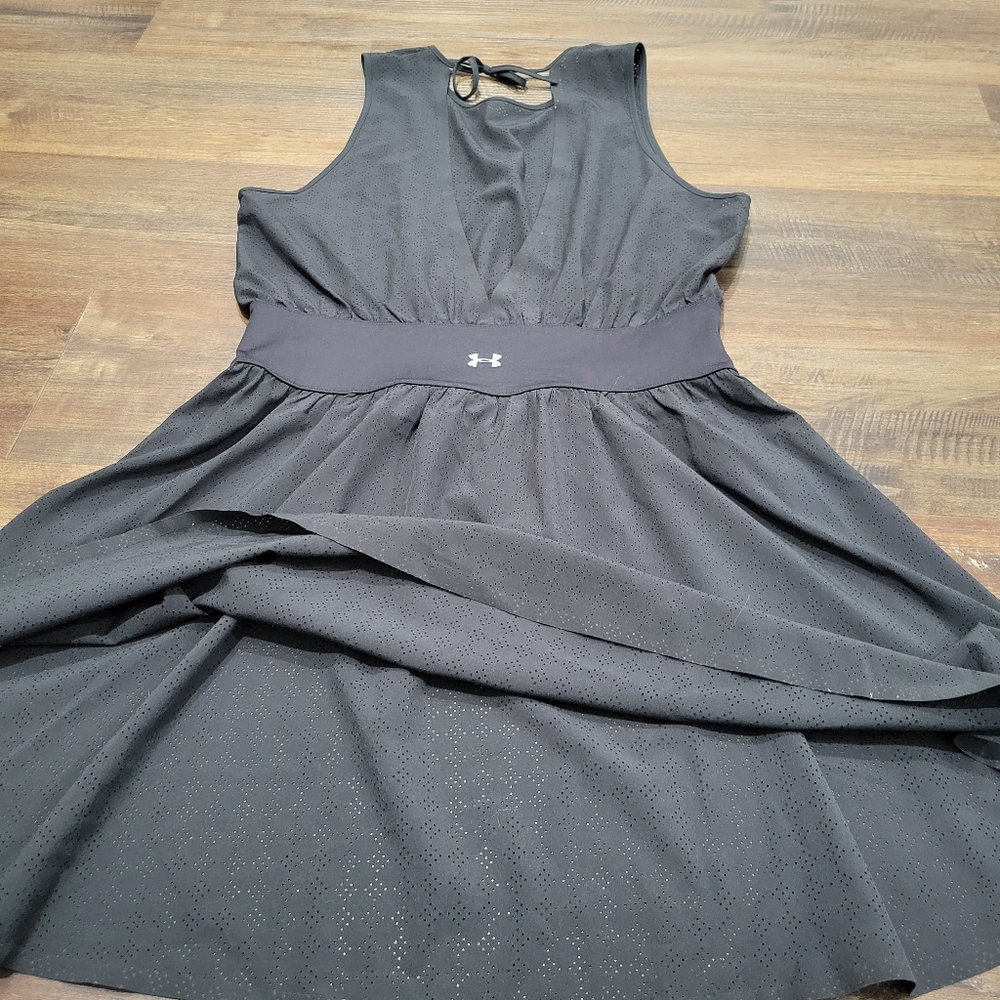 Under Armour Black Athletic Plunge Neck Sundress - Picture 10 of 16